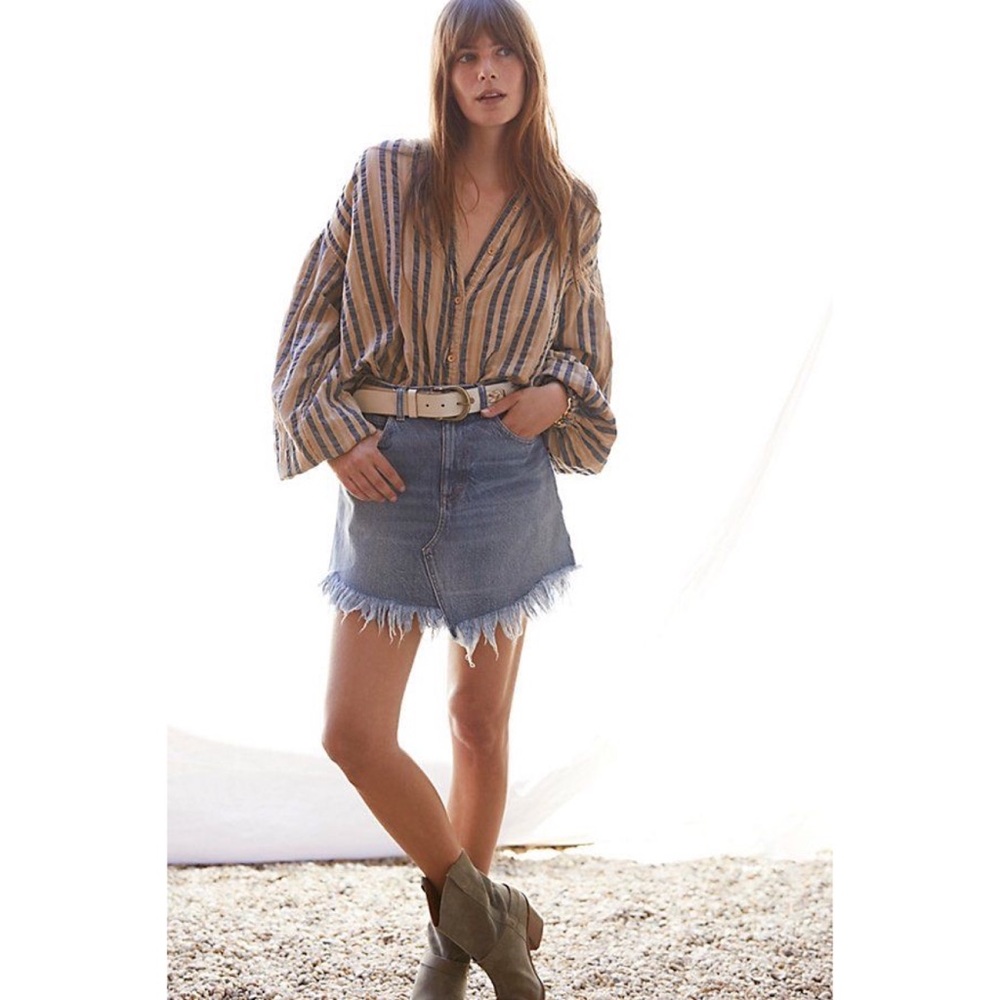 Free People | Bailey Denim Mini Skirt